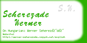 seherezade werner business card